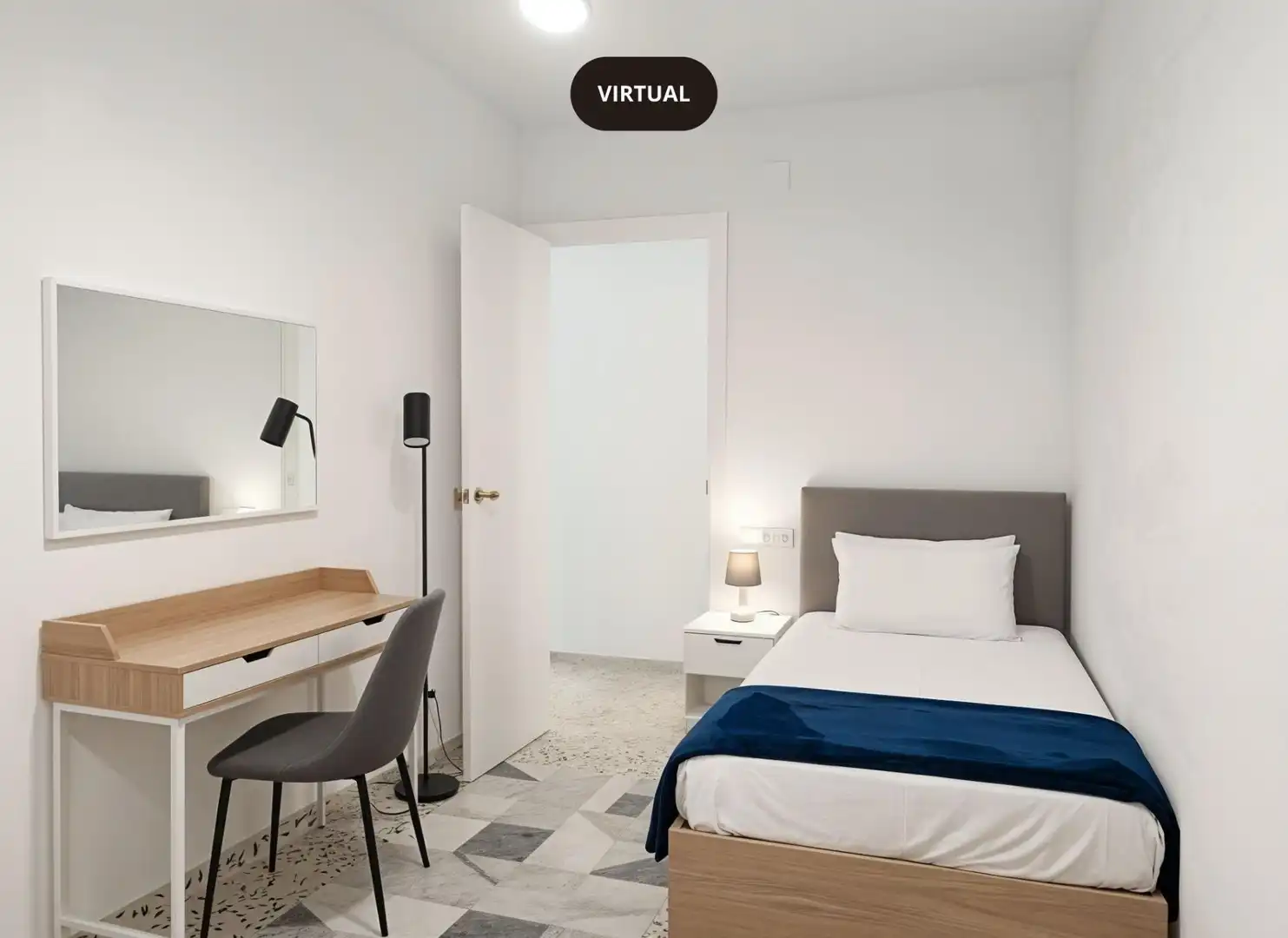 Schlafzimmer von Wohnung zum Verkauf in Tarragona mit Klimaanlage, Heizung und Terrasse