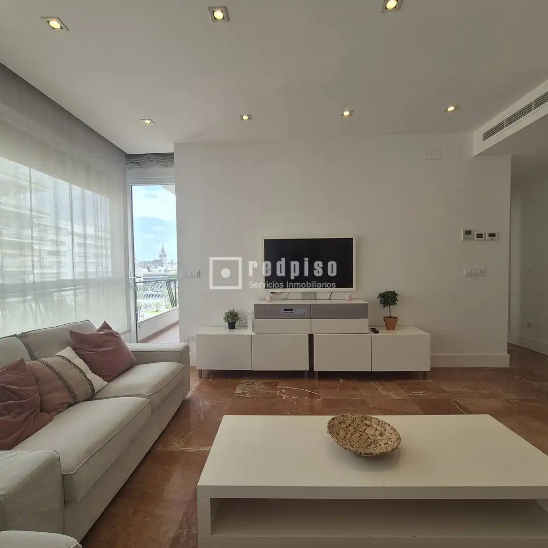 Living room of Flat for rent in Sevilla  with Air Conditioner, Terrace and Storage room