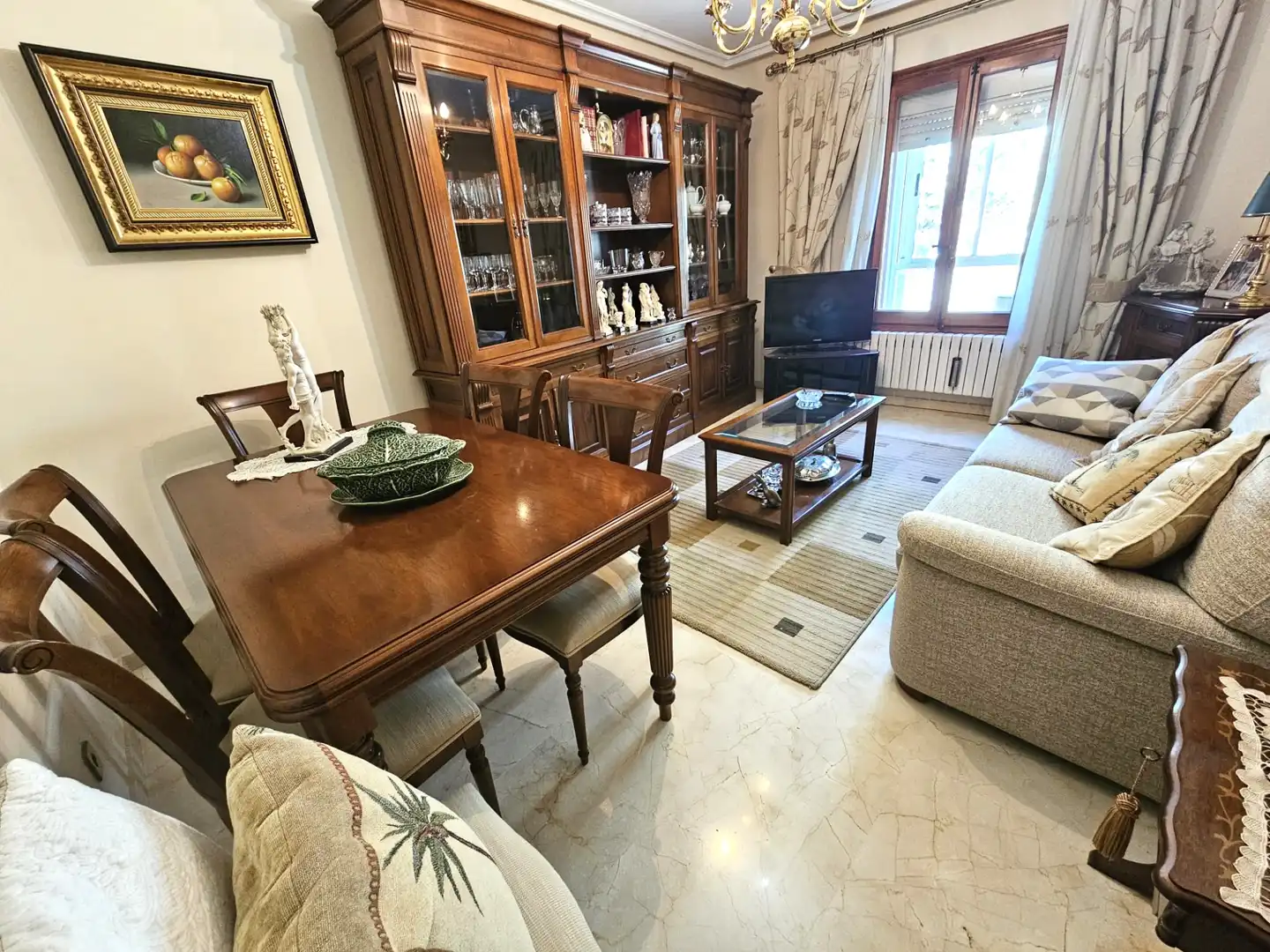 Sala de estar de Casa o chalet en venta en Arcos de Jalón con Aire acondicionado, Calefacción y Jardín privado