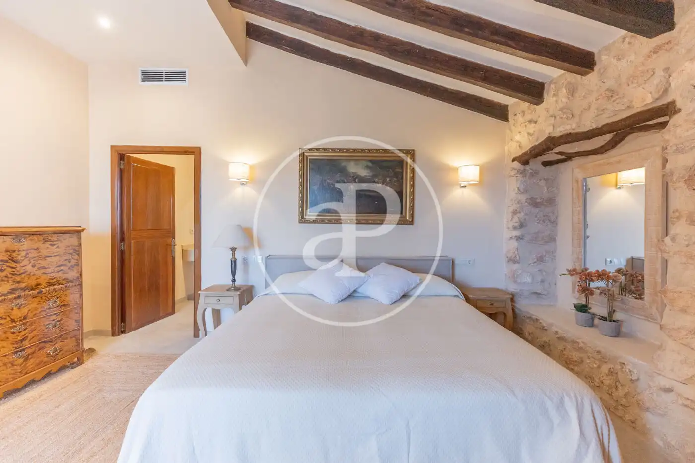 Bedroom of Houses for rent in Llucmajor  with Air Conditioner, Heating and Private garden
