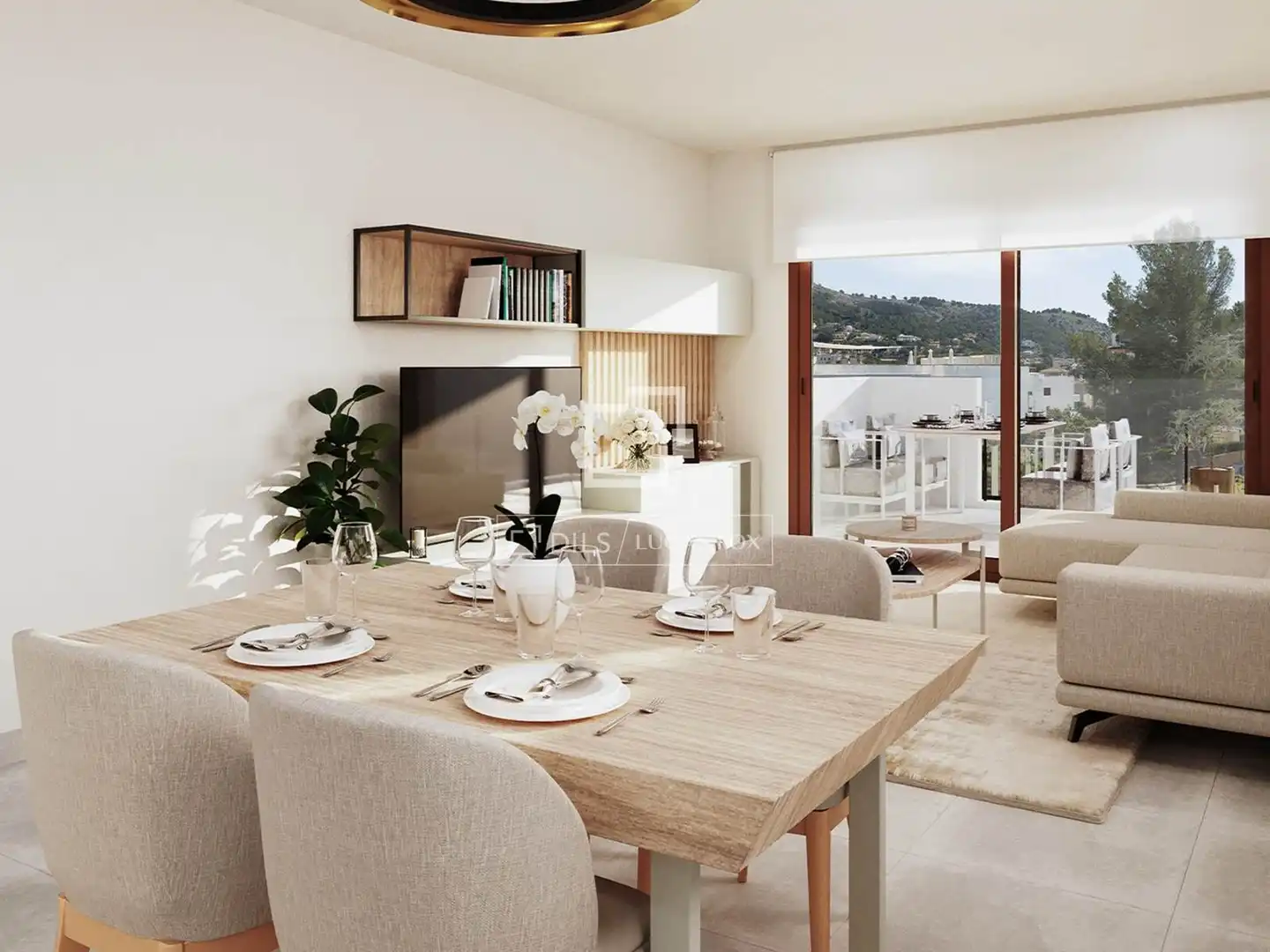 Sala de estar de Piso en venta en Capdepera con Aire acondicionado, Calefacción y Terraza