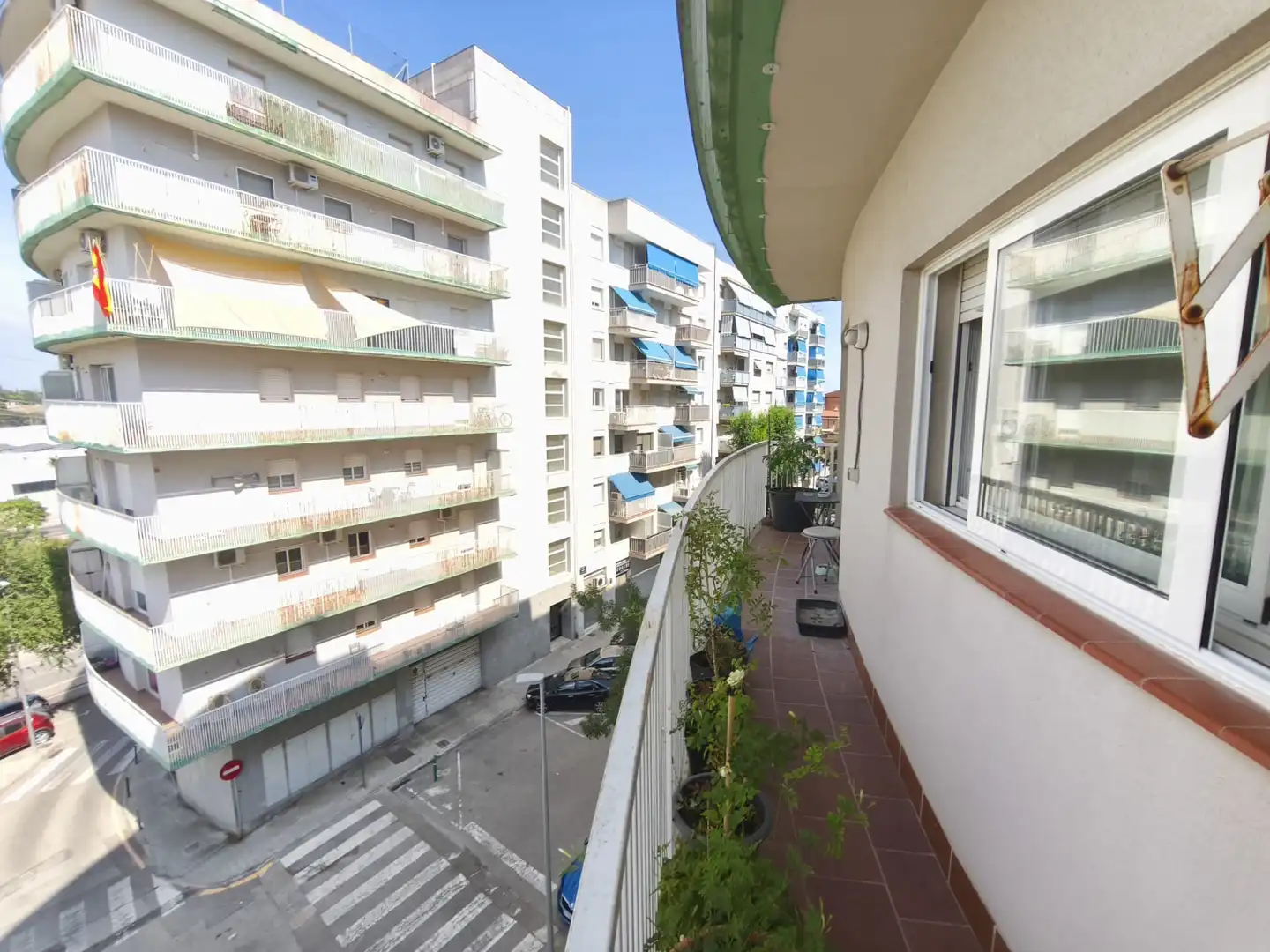 Terrasse von Wohnung zum Verkauf in Terrassa mit Heizung, Parkett und Balkon