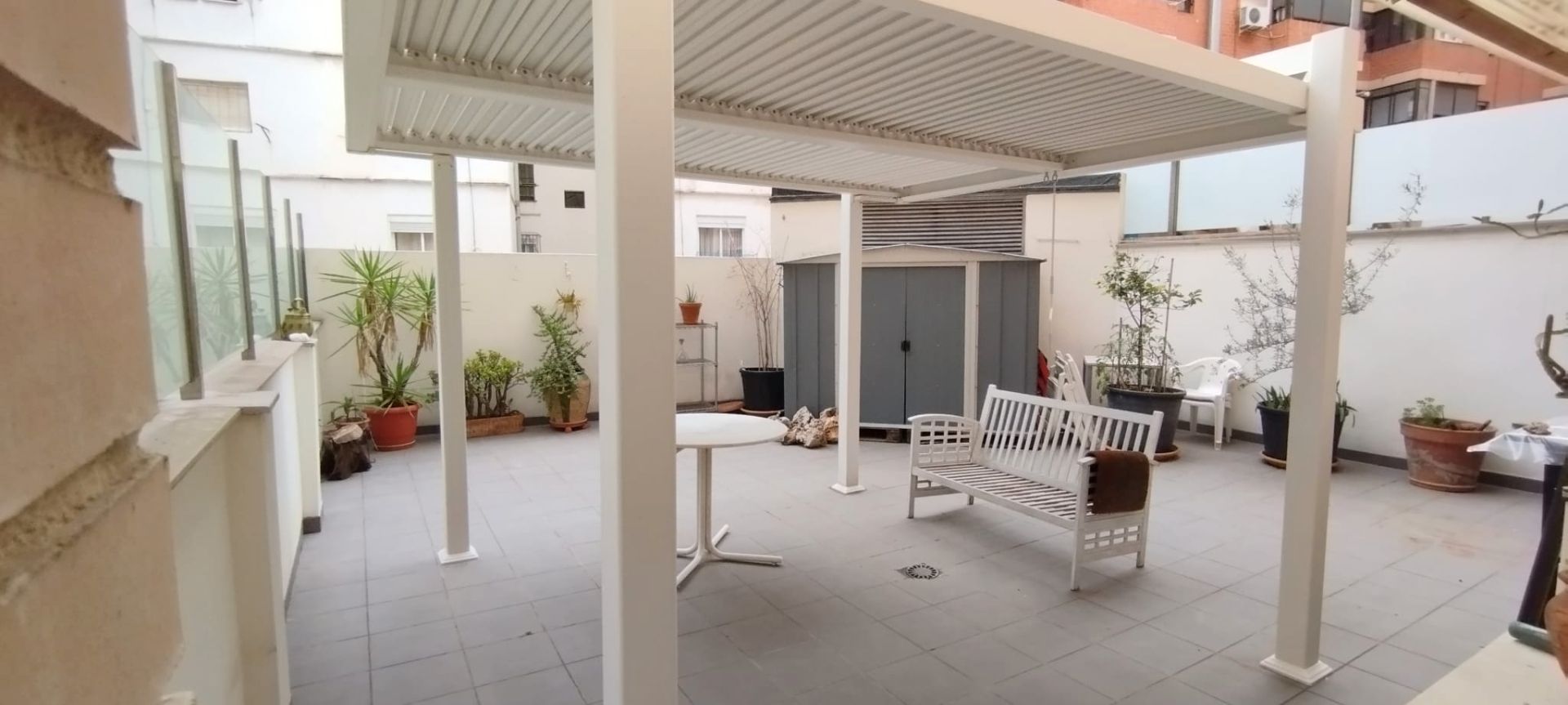 Terrace of Flat to rent in  Valencia Capital  with Air Conditioner, Heating and Terrace