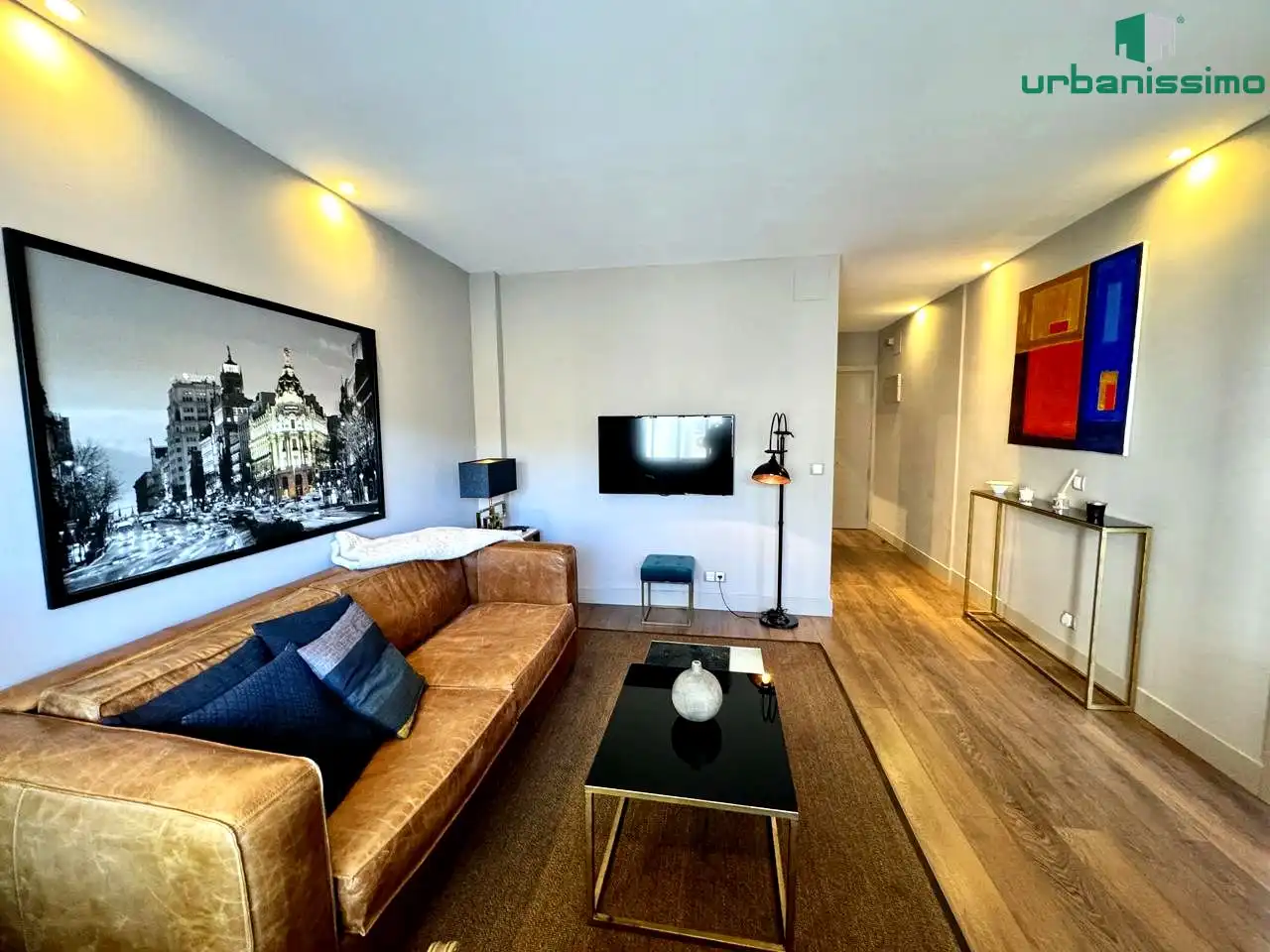 Sala de estar de Apartamento en venta en Madrid con Aire acondicionado, Calefacción y Amueblado