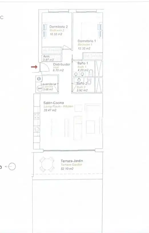 Appartement compact avec piscine à vendre à Calle NICARAGUA DE 4, imagen 20