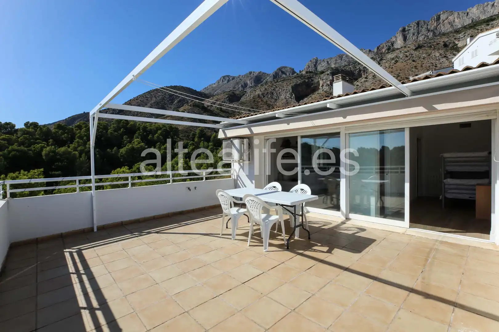 Terrasse von Wohnungen zur Miete in Altea mit Klimaanlage, Heizung und Terrasse