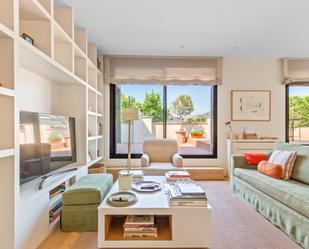 Living room of Attic for sale in  Barcelona Capital  with Air Conditioner, Heating and Terrace