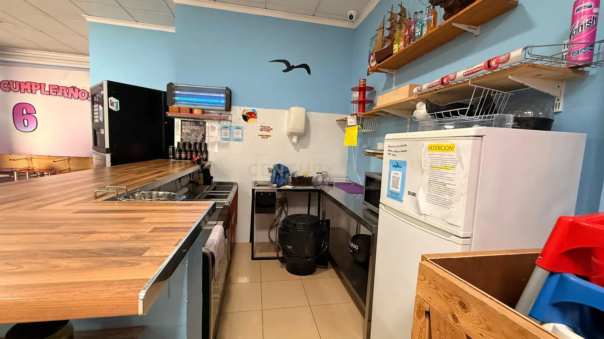 Cocina de Local en traspaso en Calpe / Calp con Aire acondicionado, Alarma y Domótica