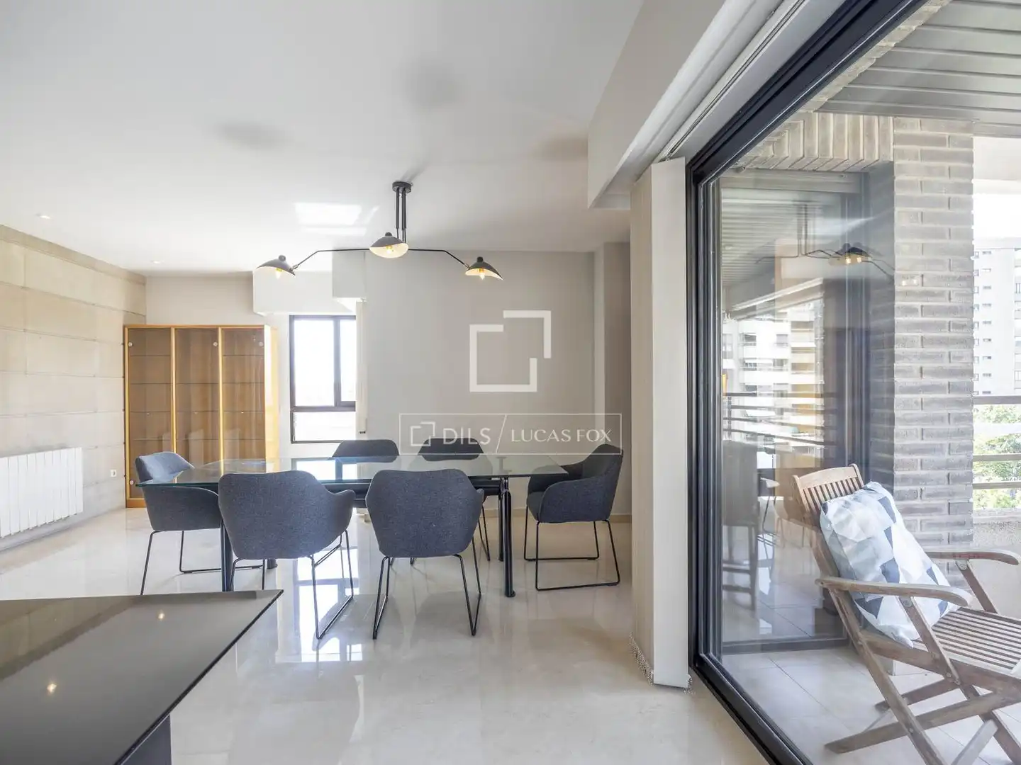 Esszimmer von Wohnung zur Miete in Gandesa mit Klimaanlage, Heizung und Privatgarten