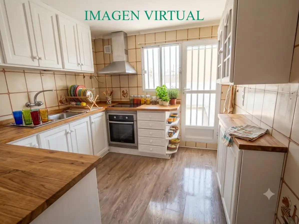 Cocina de Ático en venta en Valencia con Terraza