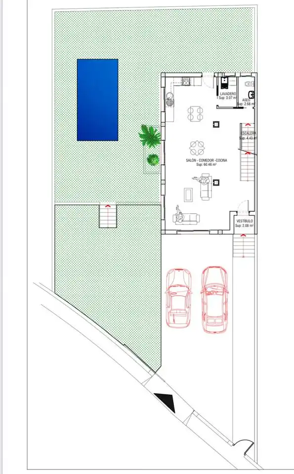 Casa aparellada amb piscina en venda a Fandango, imagen 20