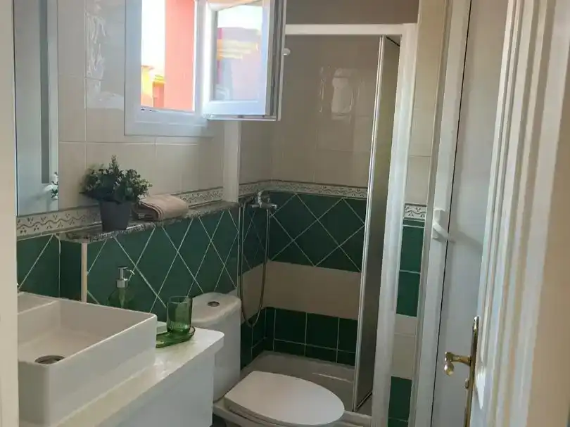 Badezimmer von Maisonette zur Miete in San Bartolomé de Tirajana mit Klimaanlage, Schwimmbad und Möbliert
