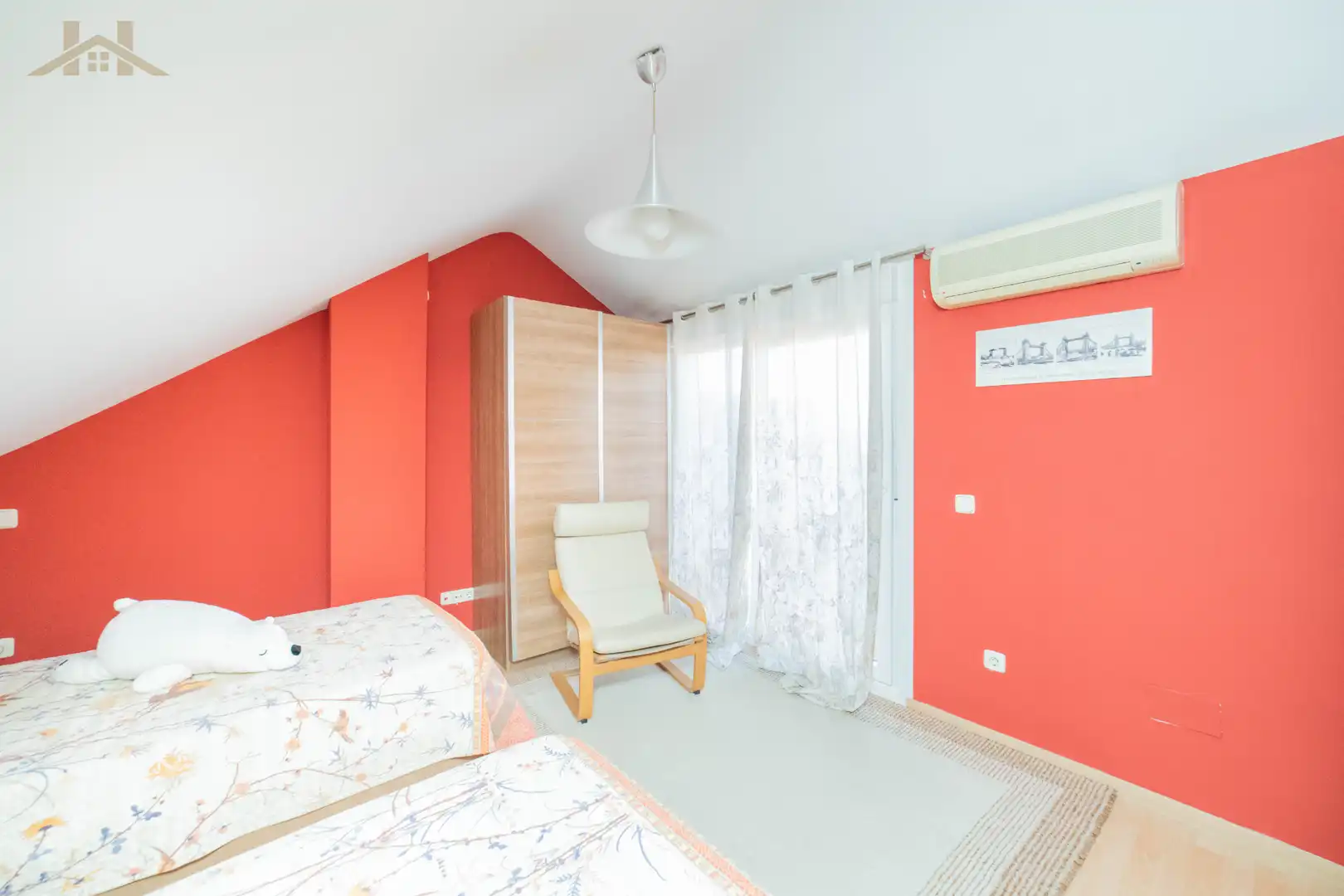 Bedroom of Detached homes for sale in Móstoles  with Air Conditioner, Heating and Private garden