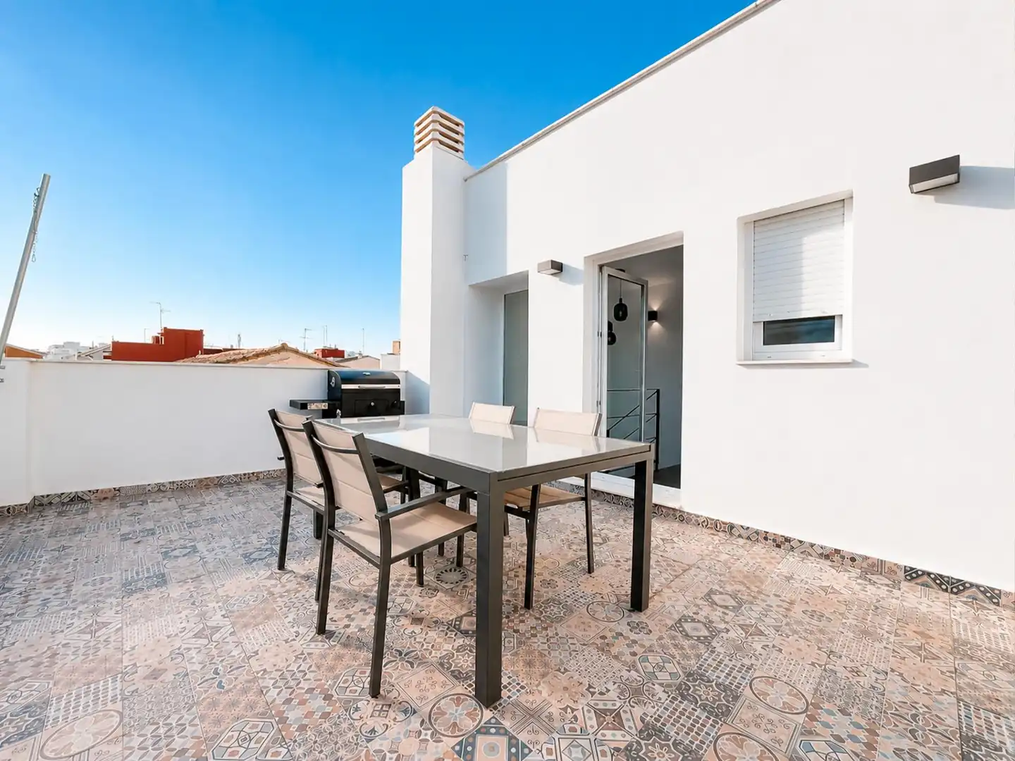 Terraza de Casa o chalet de alquiler en Massamagrell con Aire acondicionado, Terraza y Amueblado