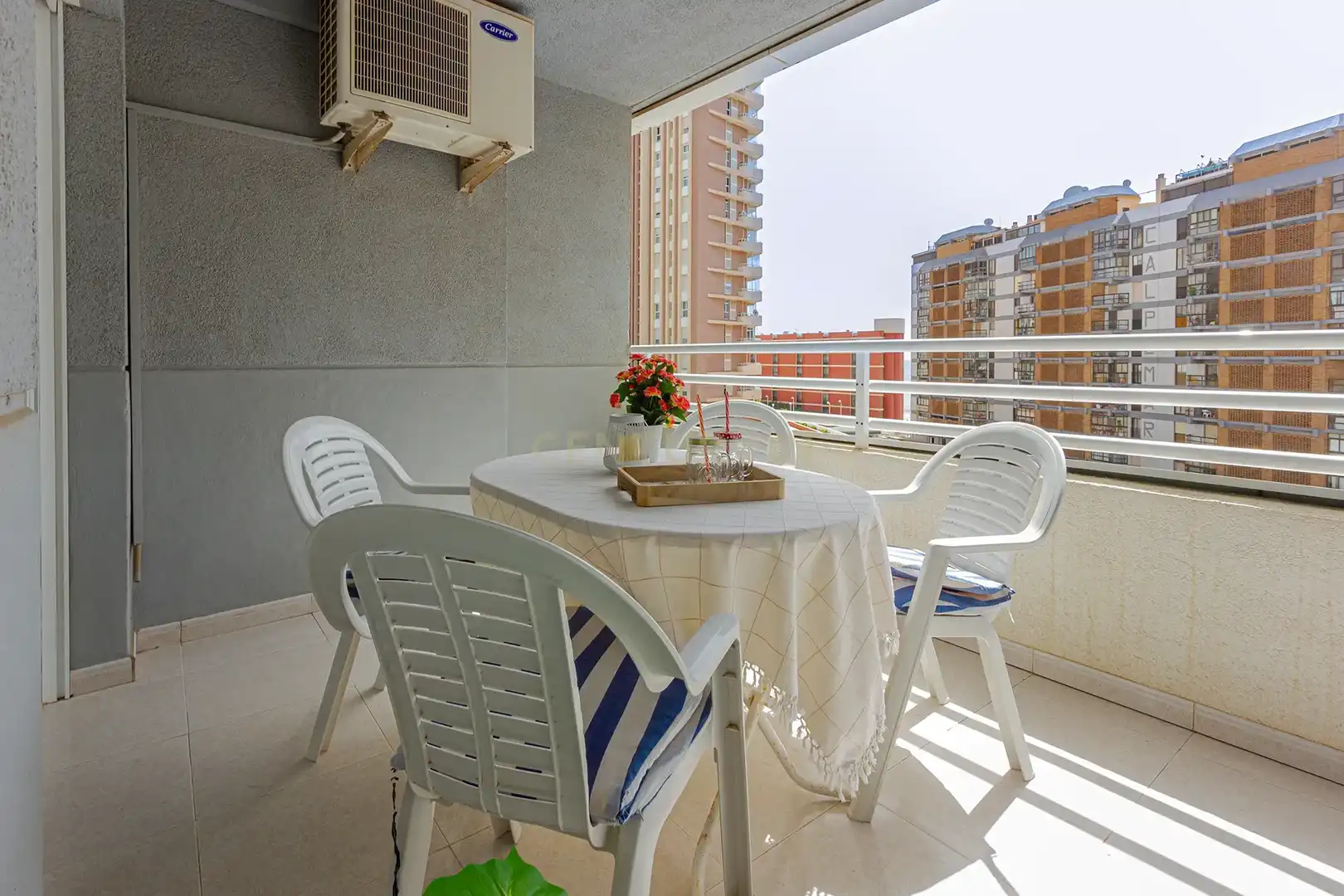 Terrace of Apartments for sale in Calpe / Calp  with Air Conditioner, Storage room and Oven