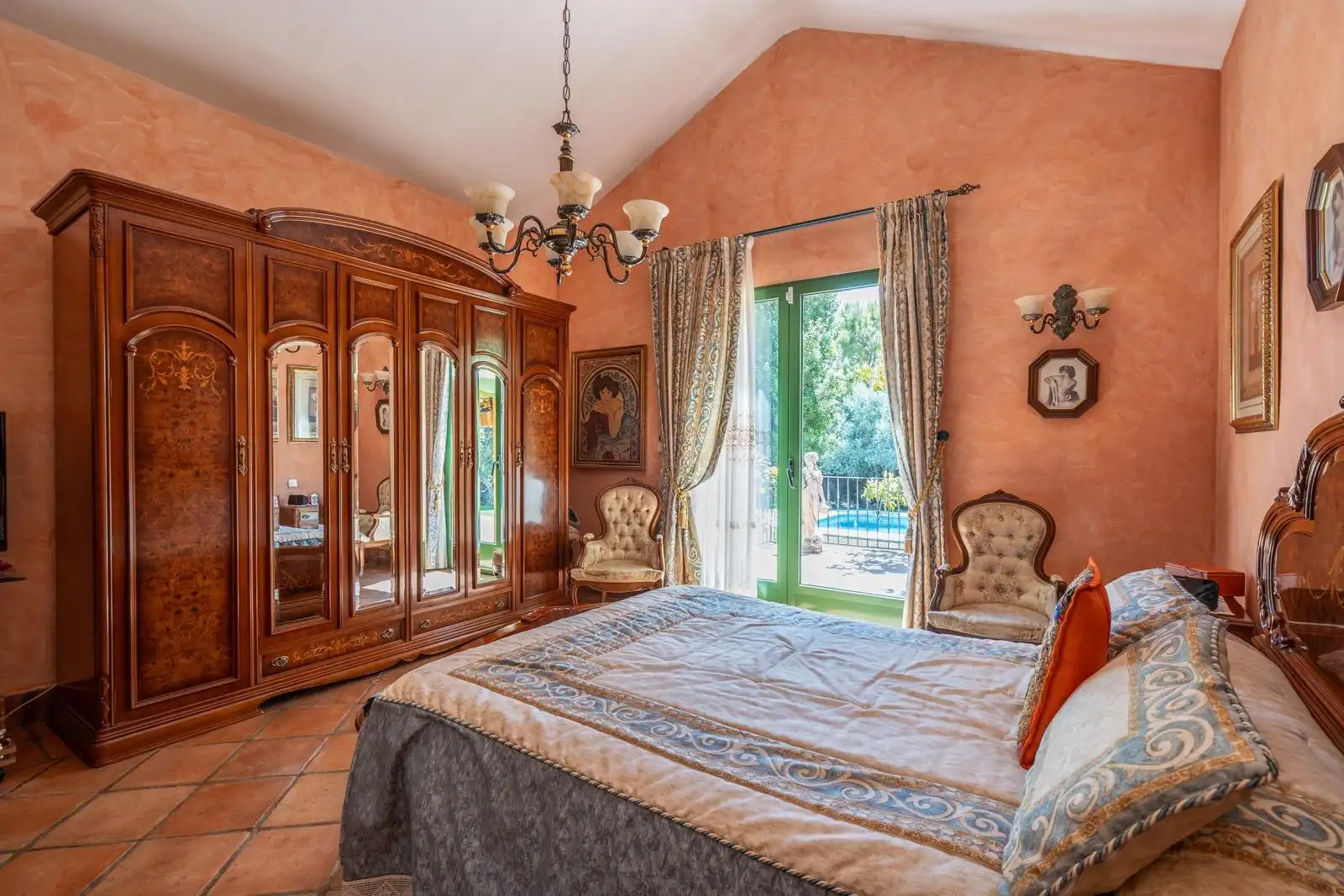Habitación de Finca rústica en venta en Chinchón con Aire acondicionado, Calefacción y Jardín privado