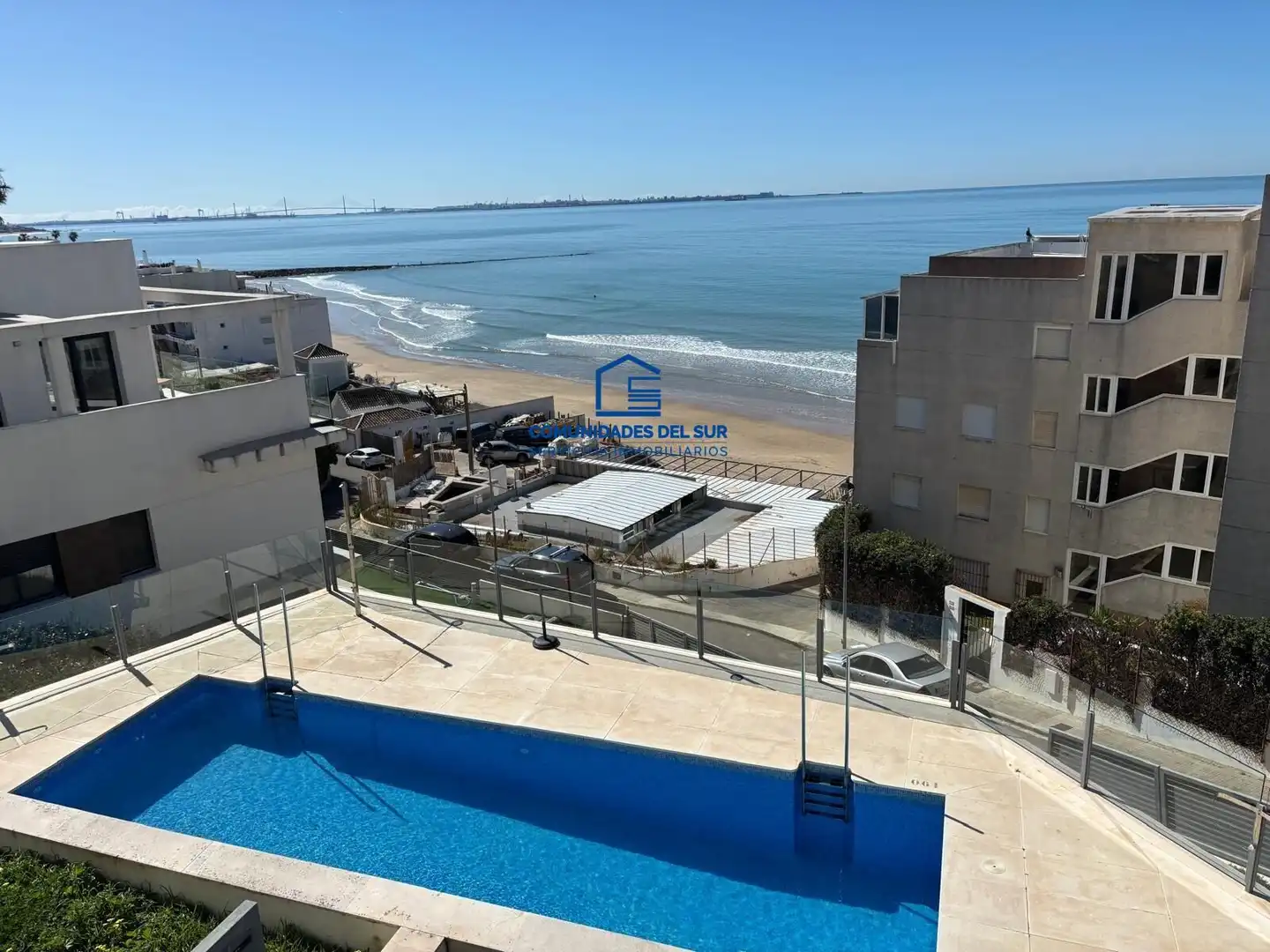 Schwimmbecken von Wohnung zum Verkauf in El Puerto de Santa María mit Klimaanlage, Heizung und Privatgarten