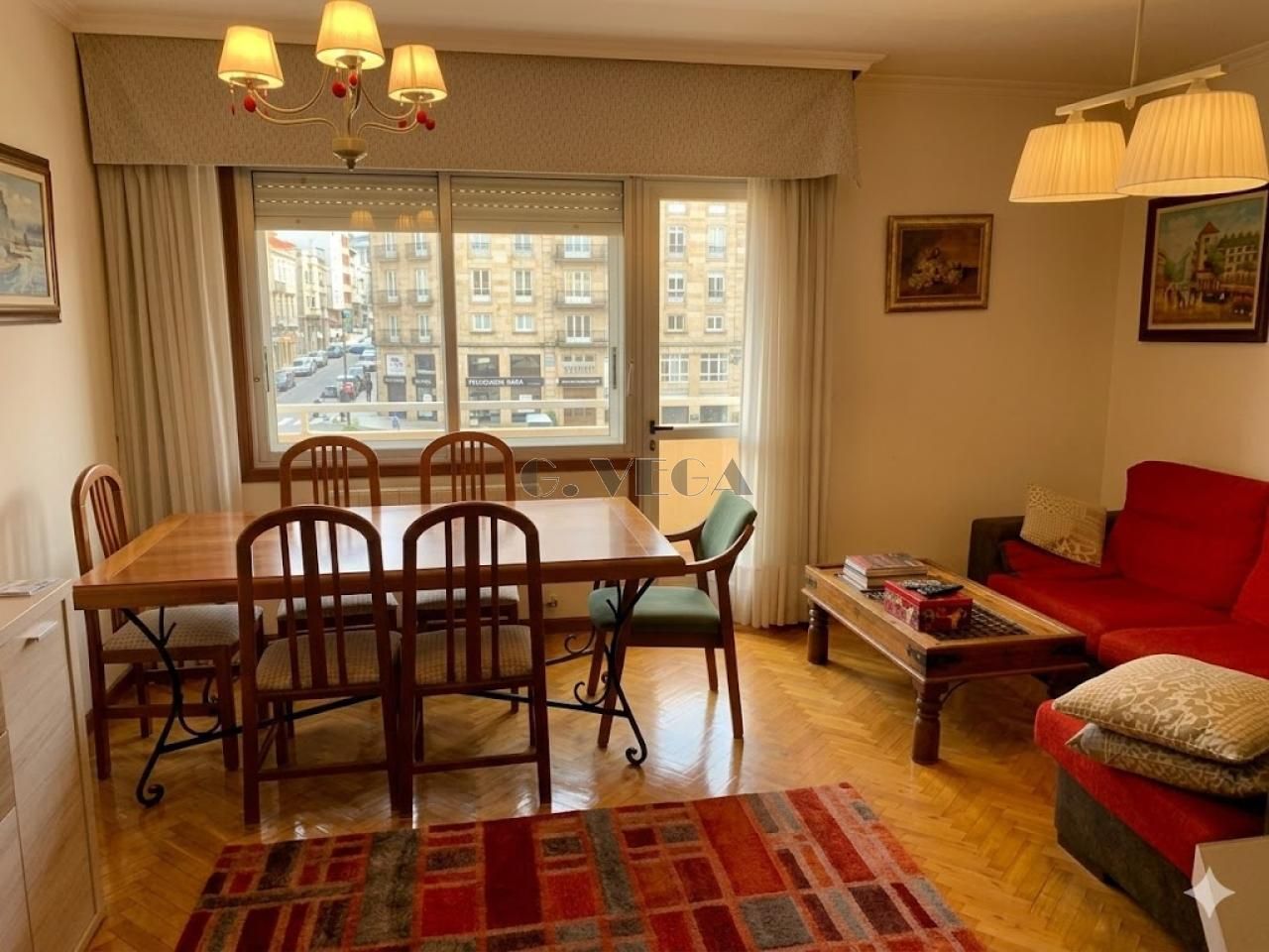 Dining room of Flat for sale in Vigo   with Heating, Parquet flooring and Storage room