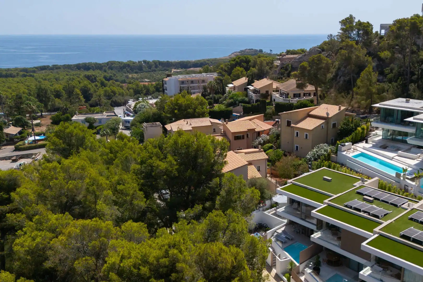 Außenansicht von Einfamilien-Reihenhaus zum Verkauf in Capdepera mit Klimaanlage, Terrasse und Möbliert