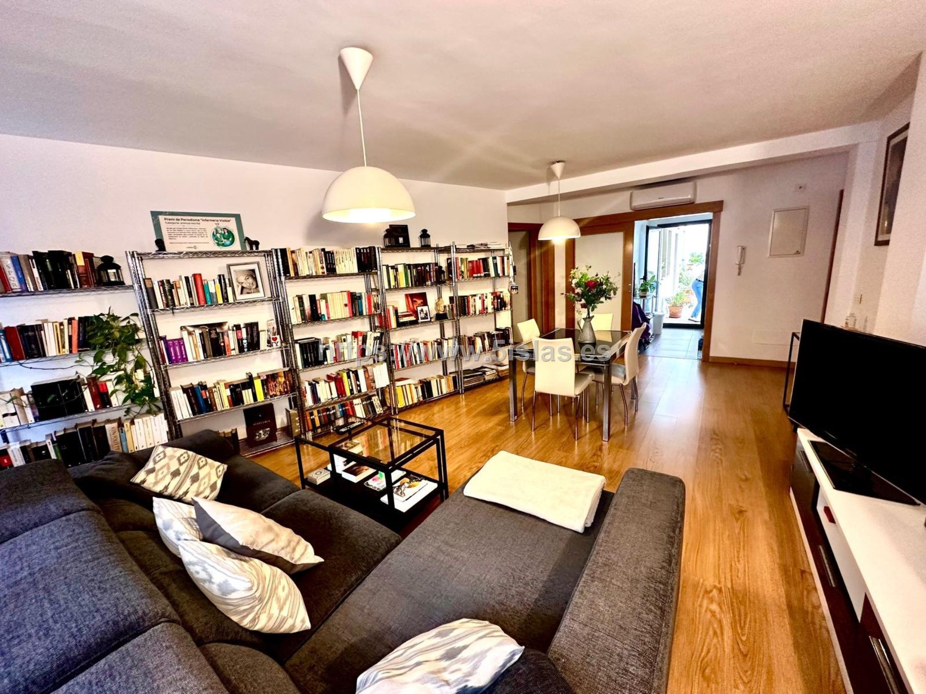 Sala de estar de Planta baja en venta en  Palma de Mallorca con Aire acondicionado, Parquet y Terraza