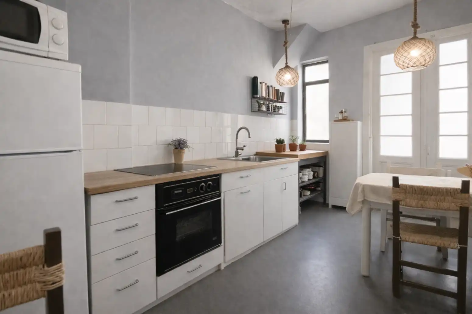 Cocina de Piso en venta en Santander con Calefacción, Parquet y Amueblado