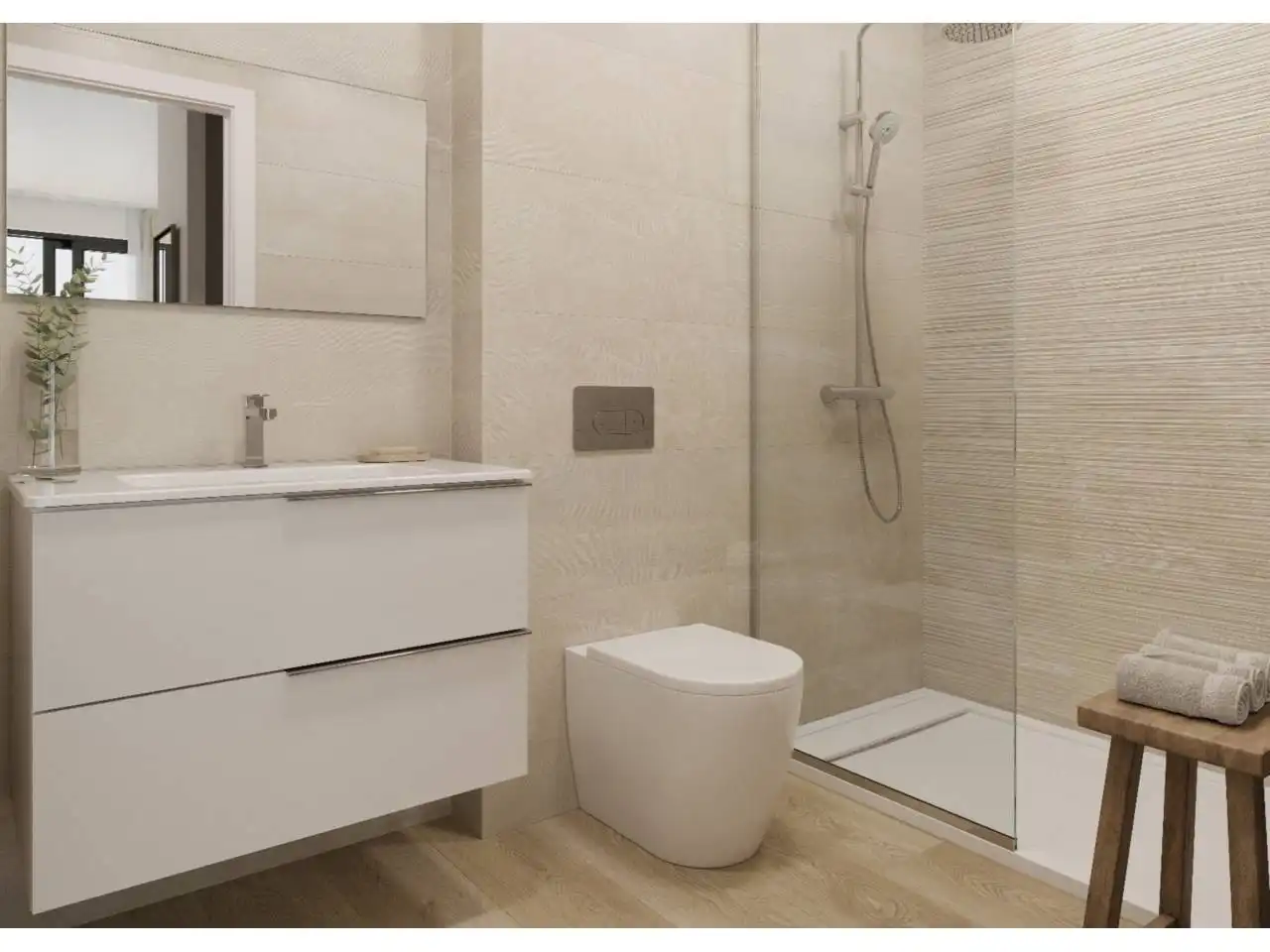 Bathroom of Flat for sale in Torrox  with Terrace, Alarm and Community pool
