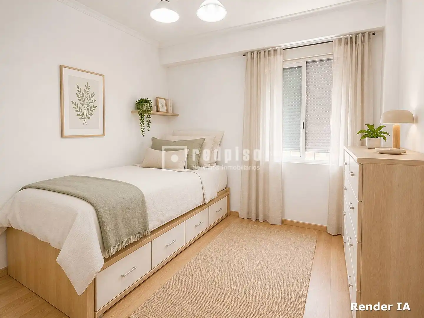 Schlafzimmer von Wohnung zum Verkauf in Valencia mit Klimaanlage