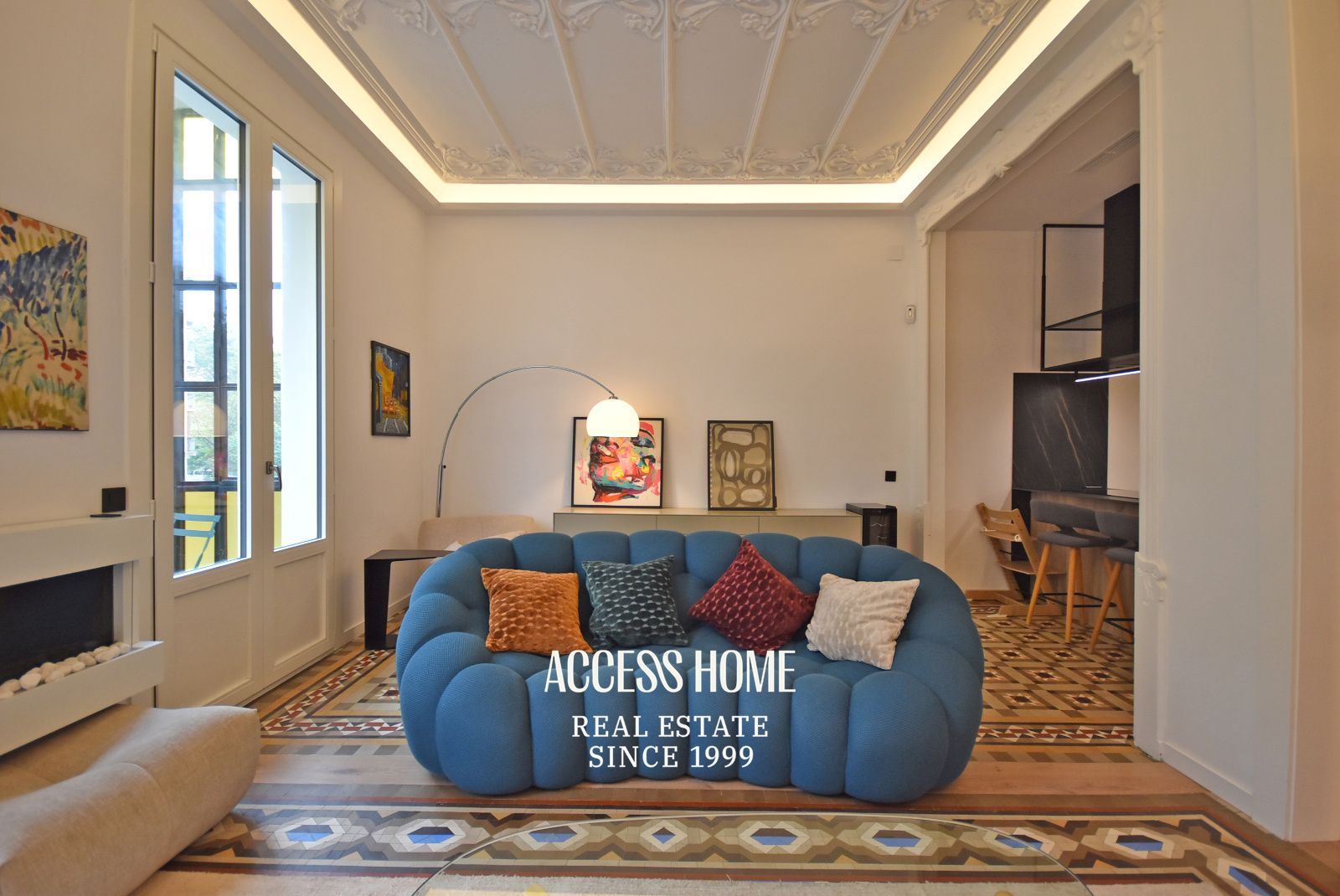 Living room of Flat for sale in  Barcelona Capital  with Air Conditioner, Heating and Terrace