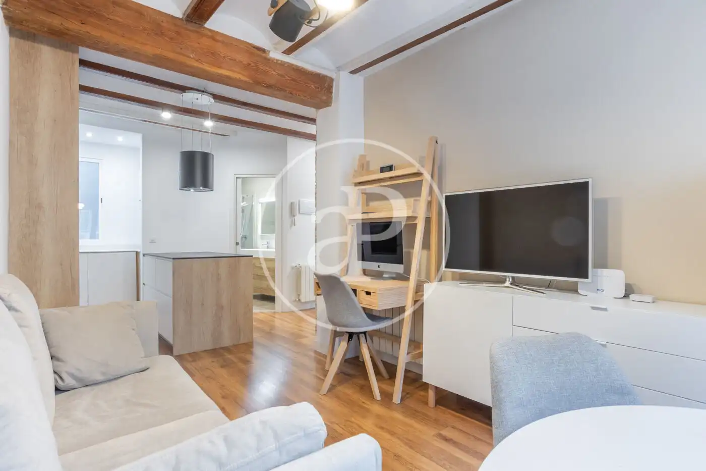 Sala de estar de Piso de alquiler en Valencia con Aire acondicionado, Calefacción y Amueblado
