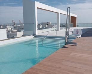 Piscina de Pis de lloguer en  Cádiz Capital amb Balcó