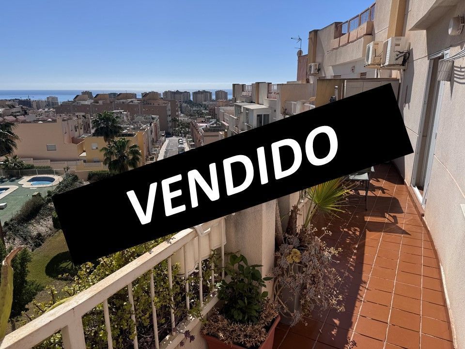 Exterior view of Attic for sale in Roquetas de Mar  with Air Conditioner and Community pool
