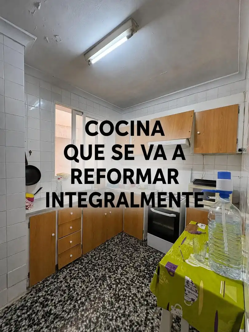 Kitchen of Flat for rent in Valencia  with Furnished and Balcony
