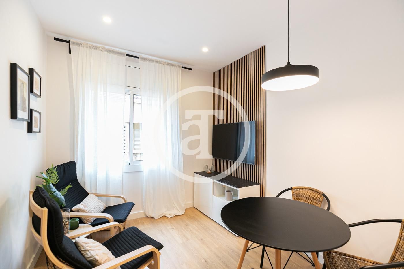 Living room of Flat to rent in  Barcelona Capital  with Air Conditioner, Furnished and Oven