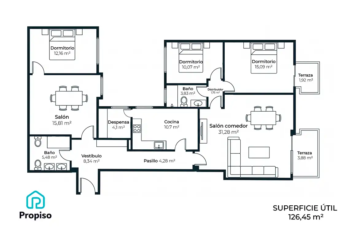 Wohnung mit Aufzug zum Verkauf in Centro, imagen 2
