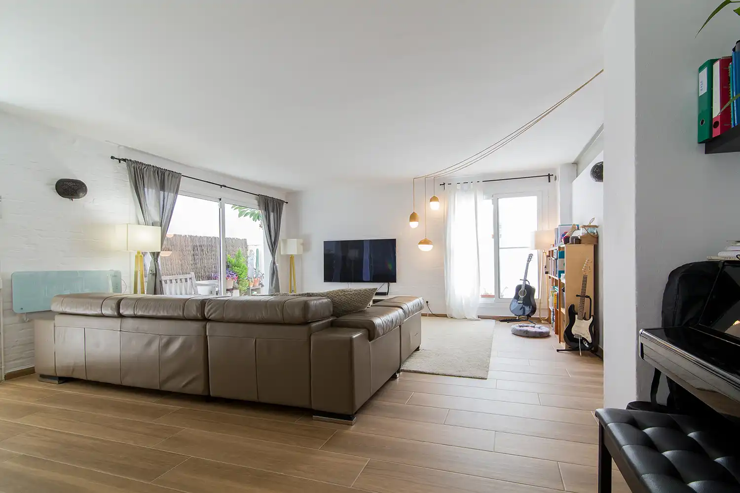Wohnzimmer von Wohnung zum Verkauf in Caldes d'Estrac mit Privatgarten, Terrasse und Balkon