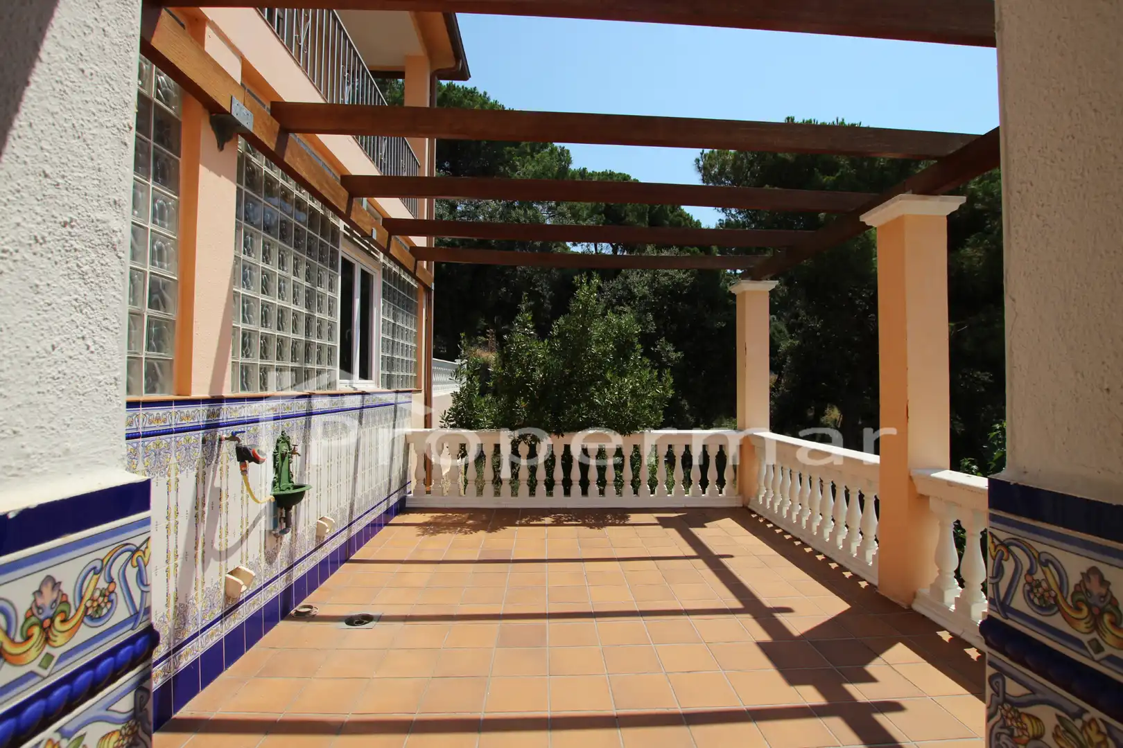 Terraza de Casa o chalet en venta en Sant Pere de Vilamajor con Calefacción, Jardín privado y Piscina