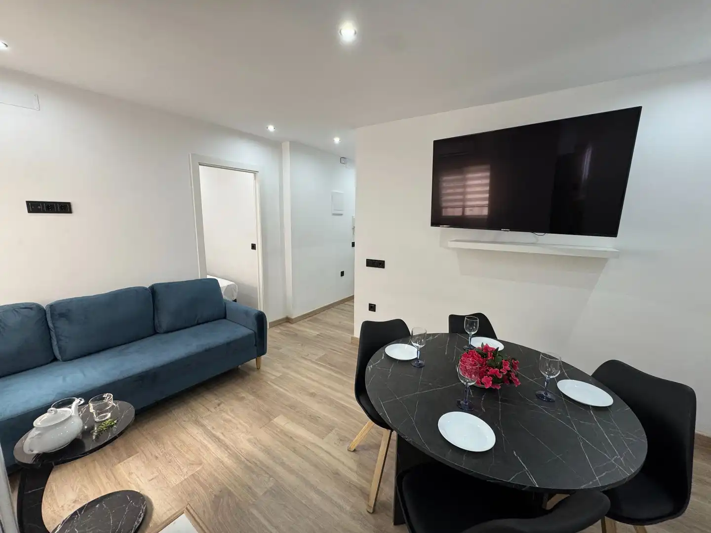 Living room of Flat for sale in Málaga  with Air Conditioner, Heating and Furnished