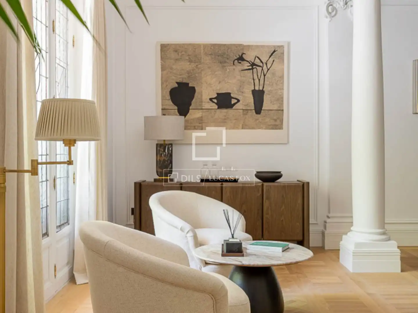 Wohnzimmer von Wohnung zum Verkauf in Los Molinos mit Klimaanlage, Heizung und Parkett