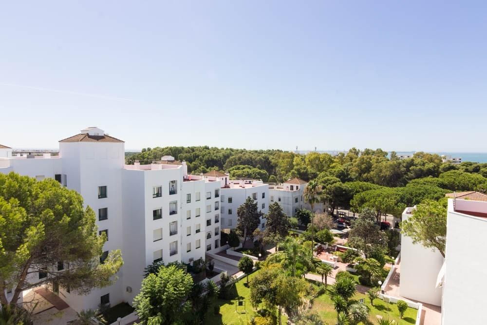 Exterior view of Flat for sale in El Puerto de Santa María  with Air Conditioner, Private garden and Terrace