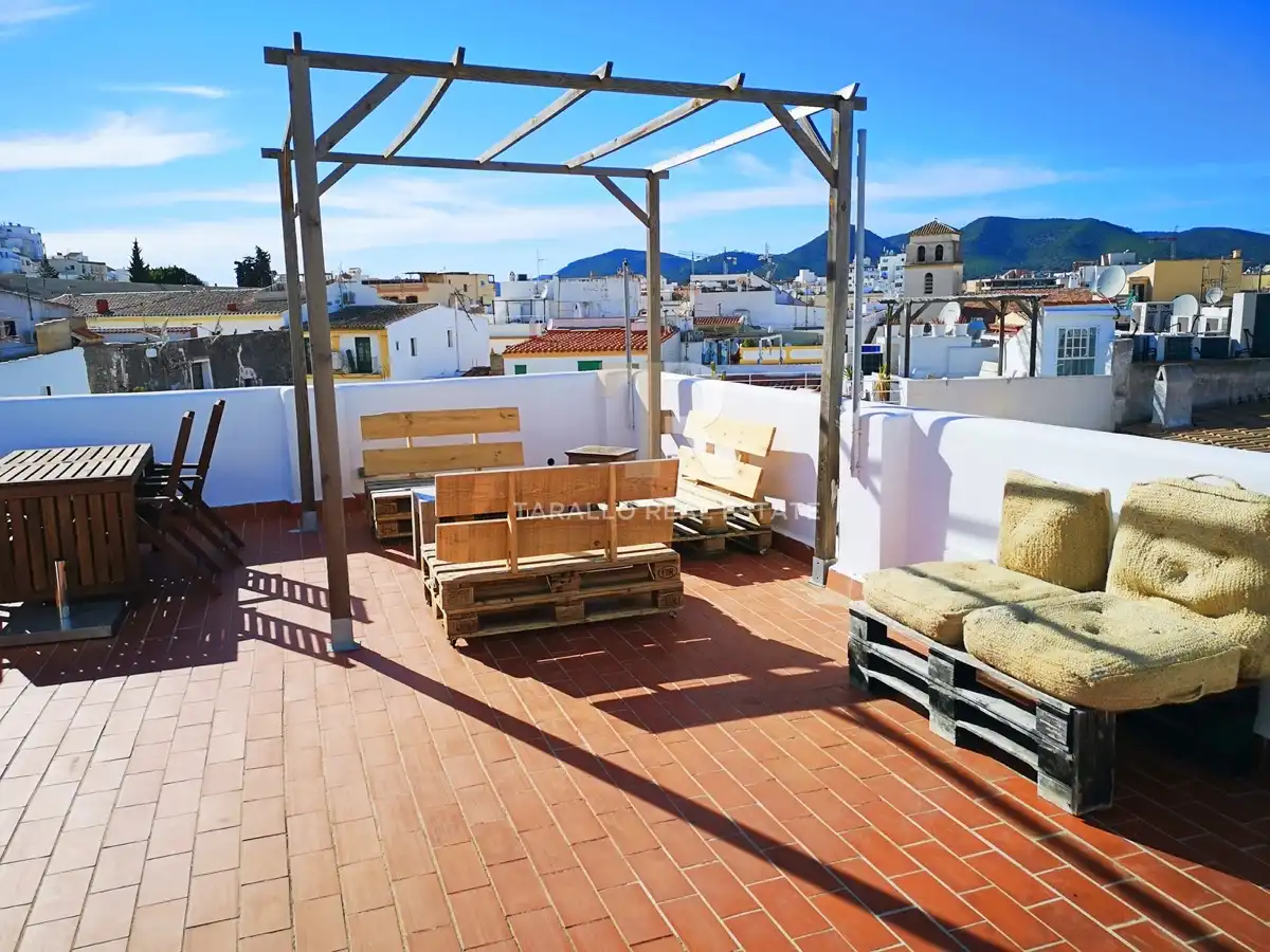 Terrace of Attic for rent in Eivissa  with Air Conditioner, Heating and Terrace