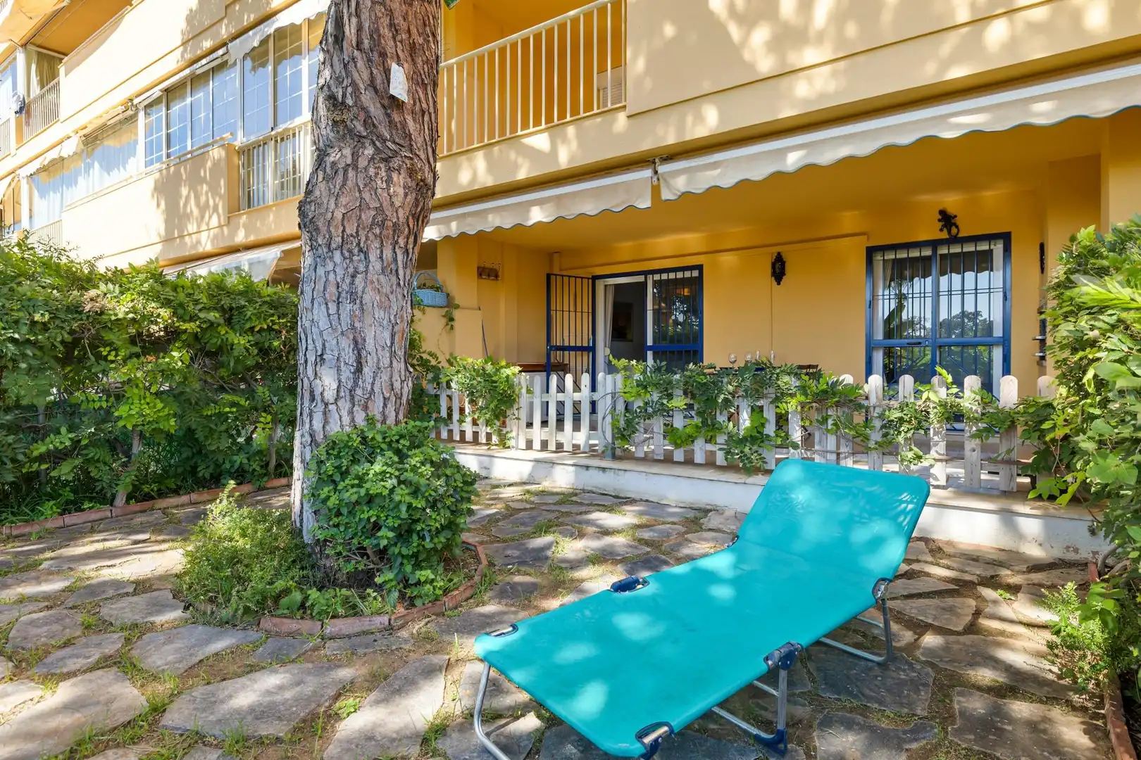Garten von Wohnung zur Miete in Mijas mit Klimaanlage, Heizung und Privatgarten