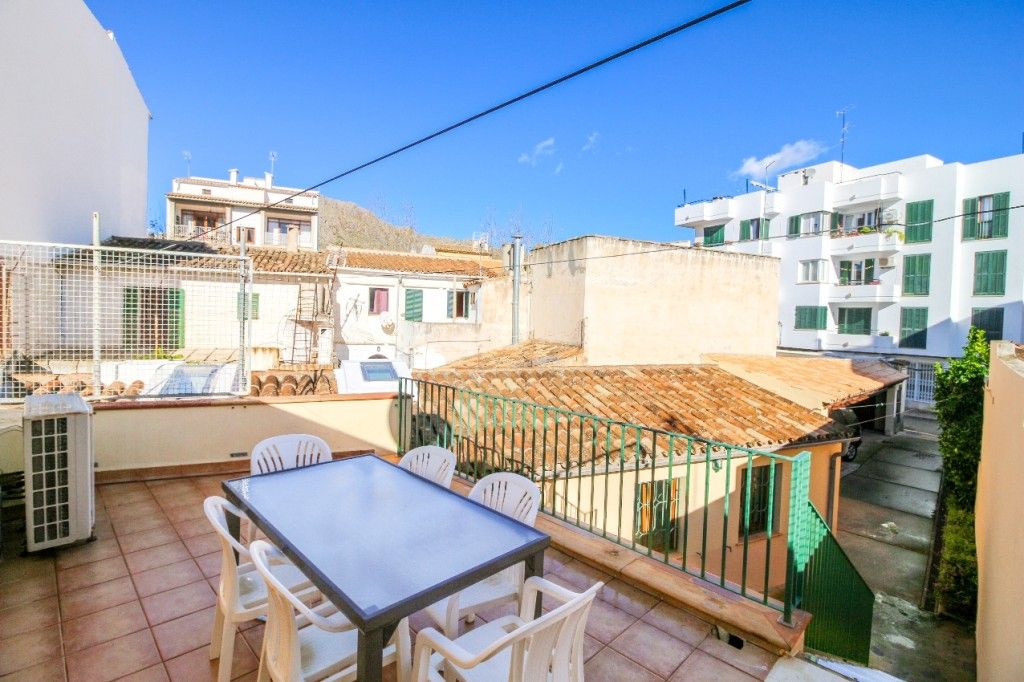 Exterior view of Single-family semi-detached for sale in Pollença  with Air Conditioner, Heating and Terrace