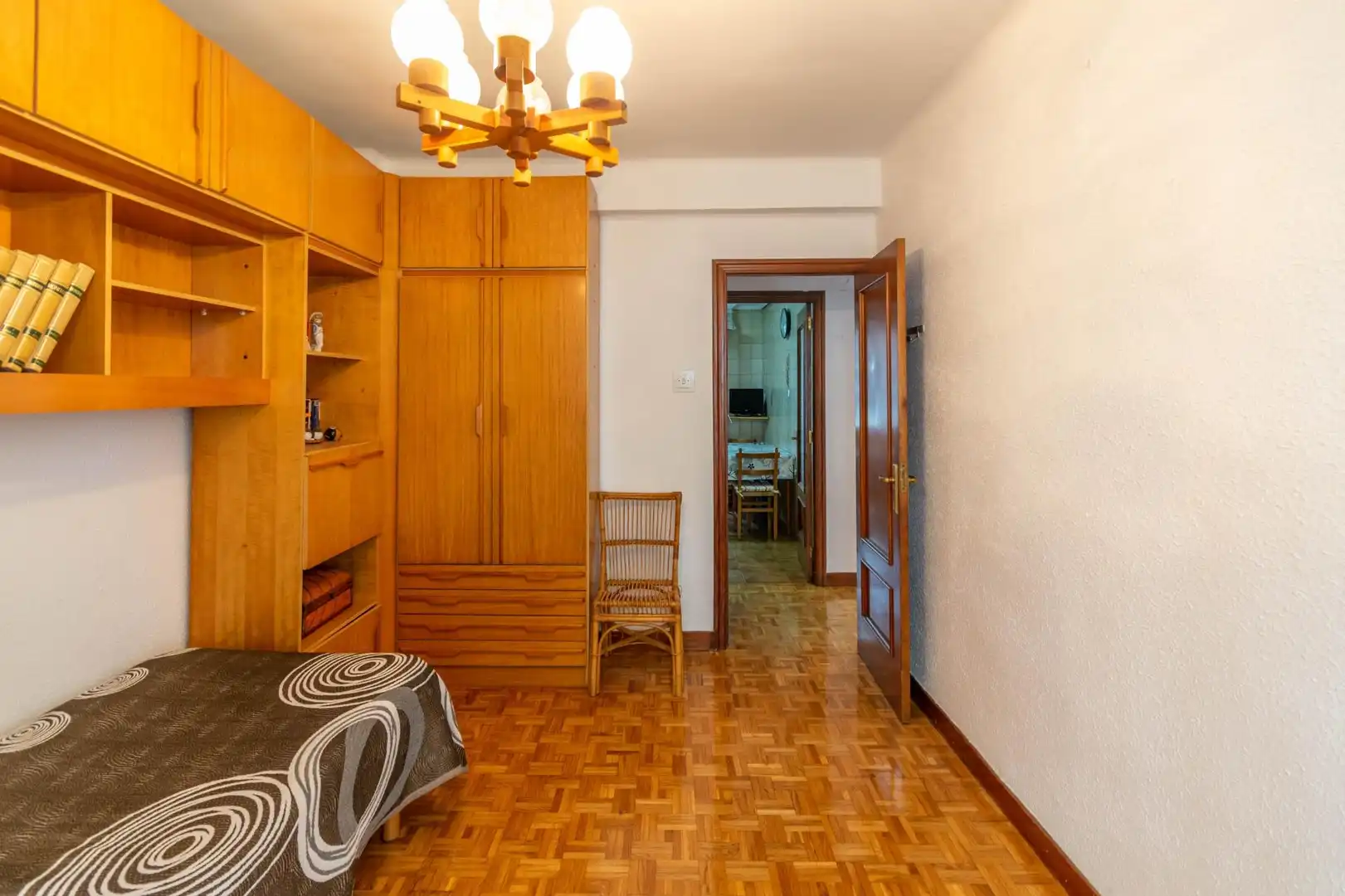 Bedroom of Flat for sale in  Pamplona / Iruña  with Heating, Storage room and Balcony