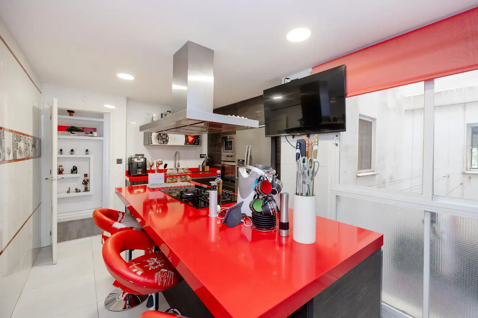 Kitchen of Flat for sale in Málaga  with Air Conditioner, Furnished and Balcony