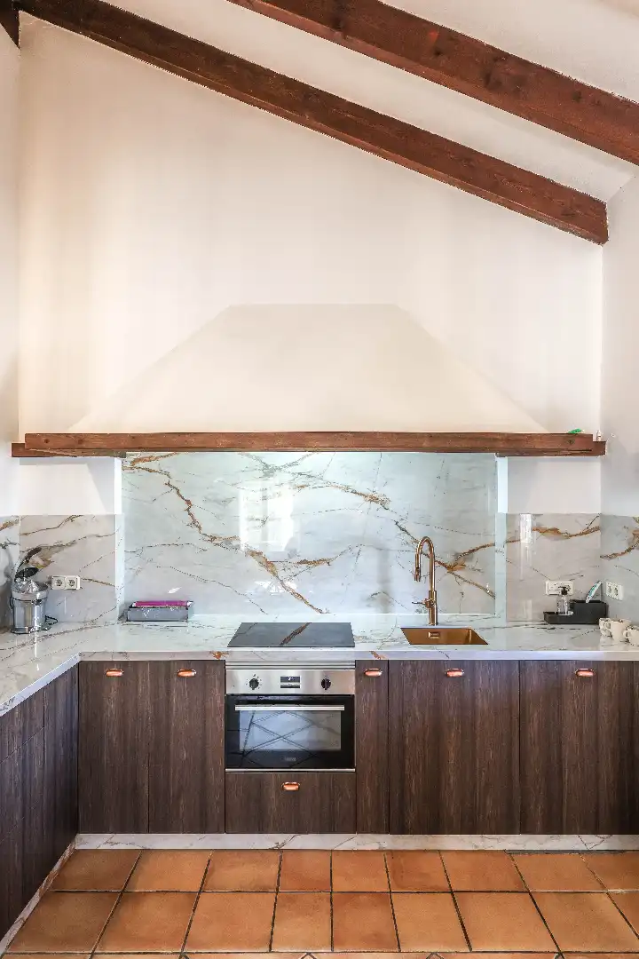 Kitchen of Houses for sale in Morón de la Frontera  with Air Conditioner, Private garden and Swimming Pool