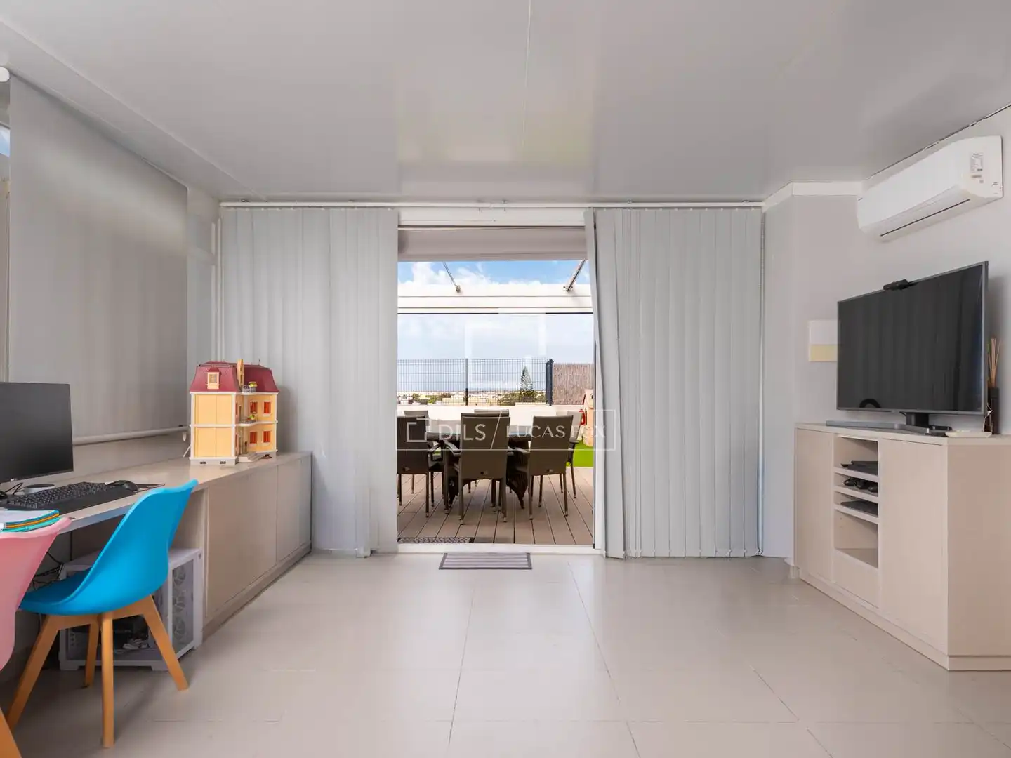 Terrace of Flat for sale in Santa Eulària des Riu  with Air Conditioner and Furnished
