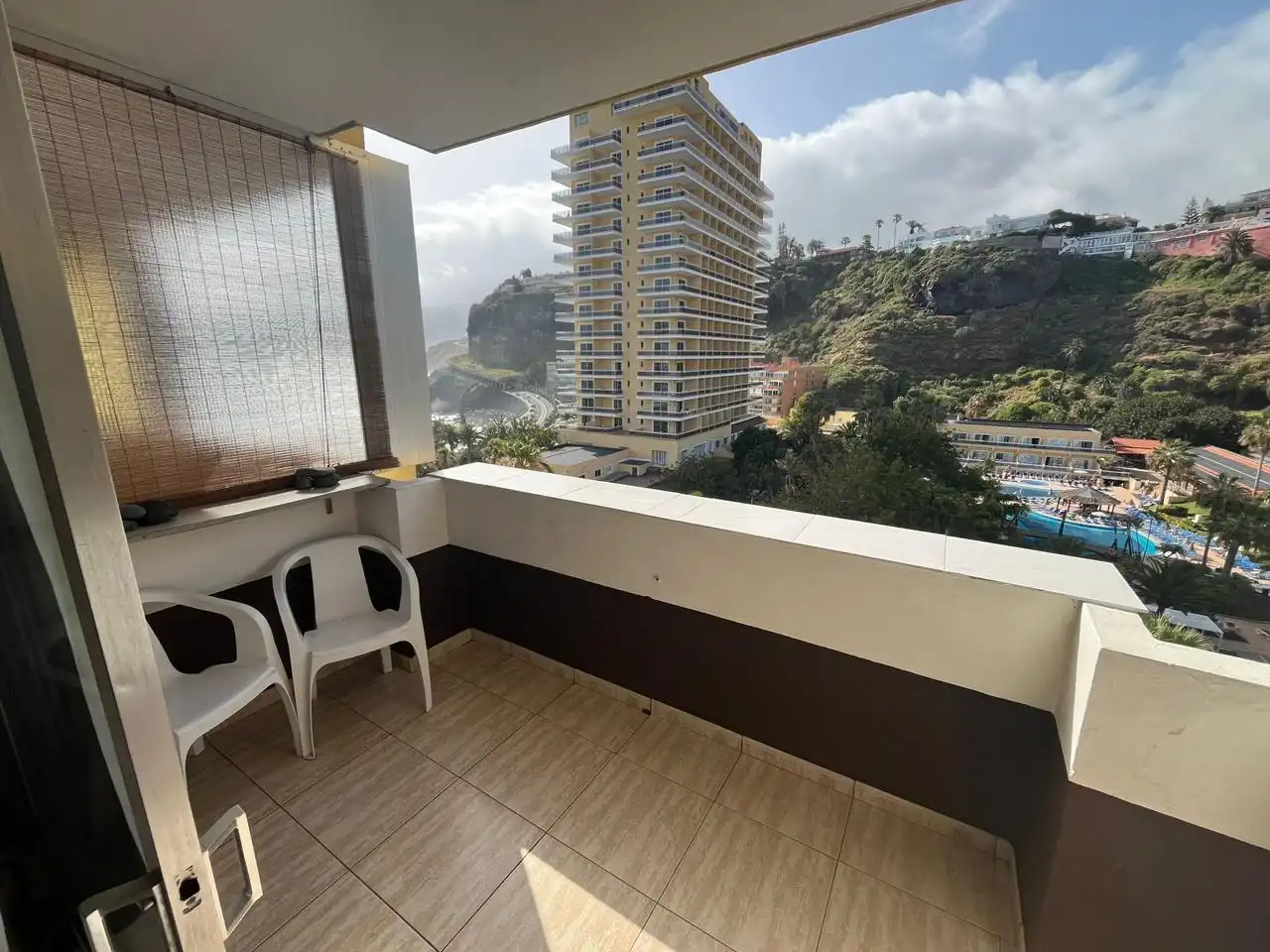 Terraza de Estudio de alquiler en Puerto de la Cruz con Amueblado y Piscina comunitaria