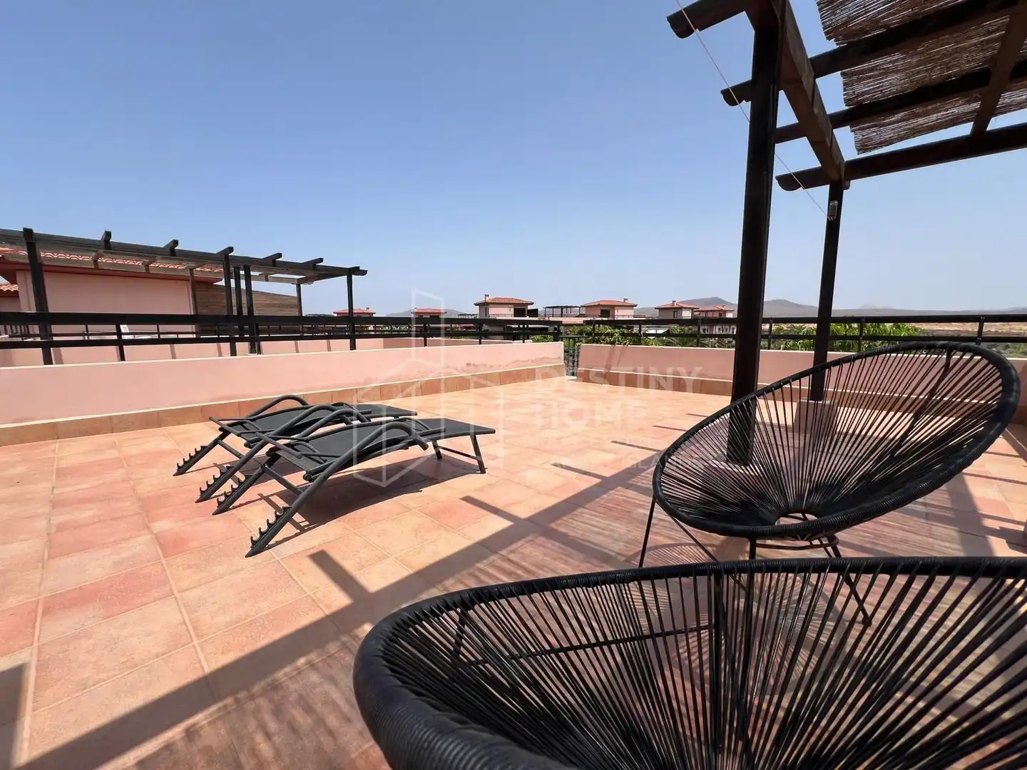 Terrassa de Casa adosada en venda en La Oliva amb Jardí privat, Terrassa i Moblat