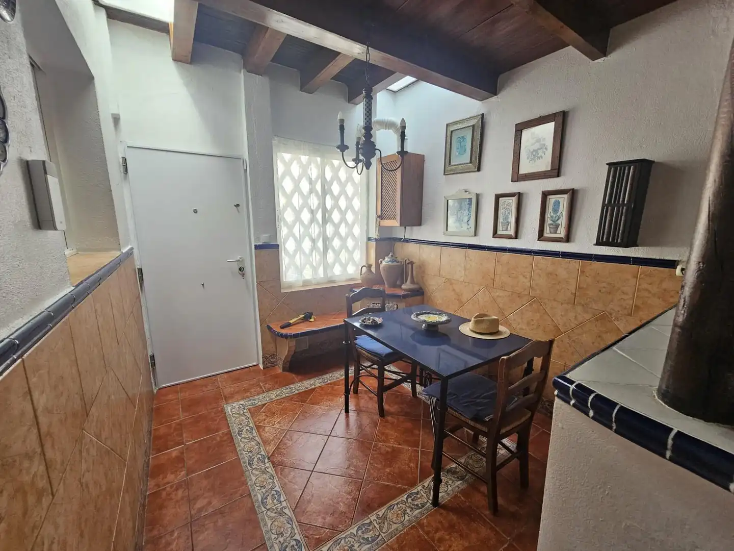 Cuina de Casa adosada de lloguer en Los Barrios amb Terrassa i Moblat