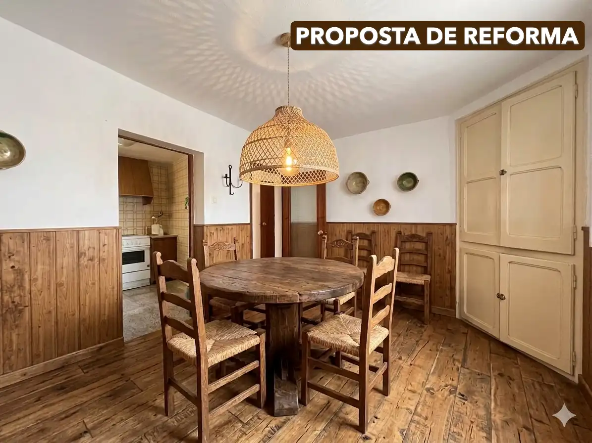 Comedor de Casa adosada en venta en Rocafort de Queralt con Trastero, Balcón y Internet